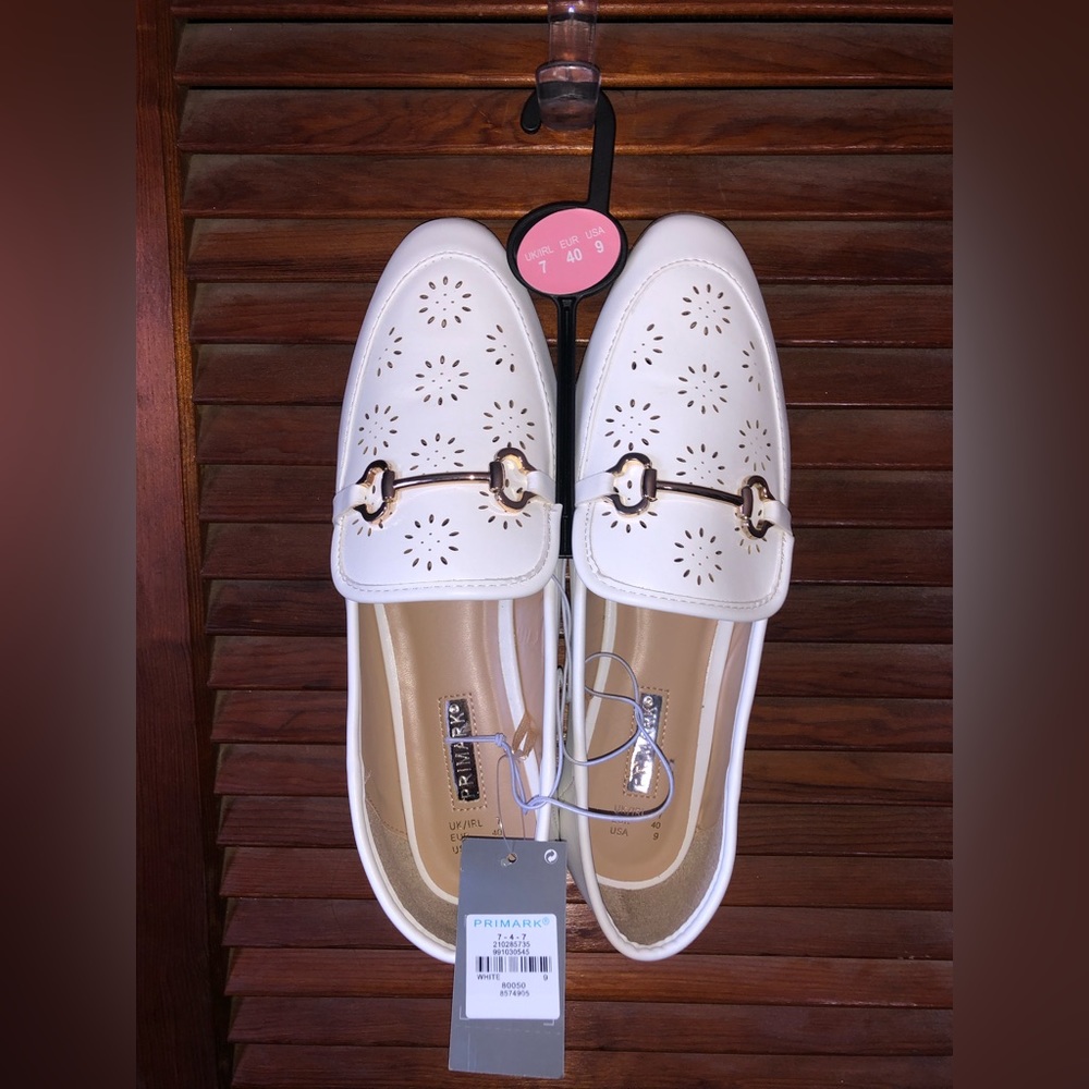 Primark White Loafers